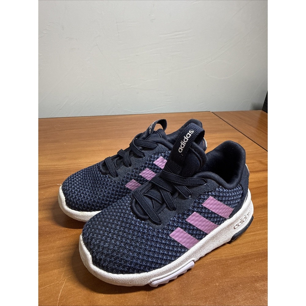Adidas Racer TR 2.0 Sneaker - Toddler Kids Girls Blue Purple Size 7K